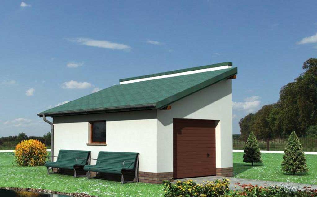 Односкатная крыша для дома из газобетона фото