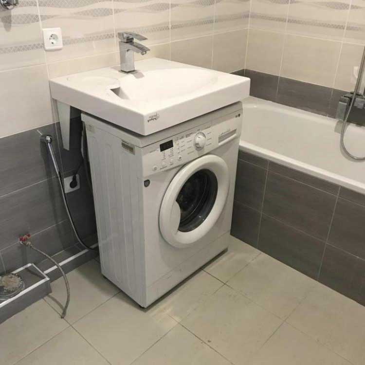 Как установить стиральную машину самостоятельно в ванной 