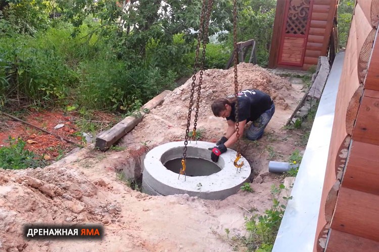 Русская баня как сделать дренажную яму